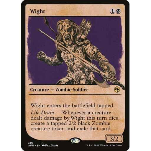 Adventures in the Forgotten Realms - 316 - Wight - Rare - B - Non-foil