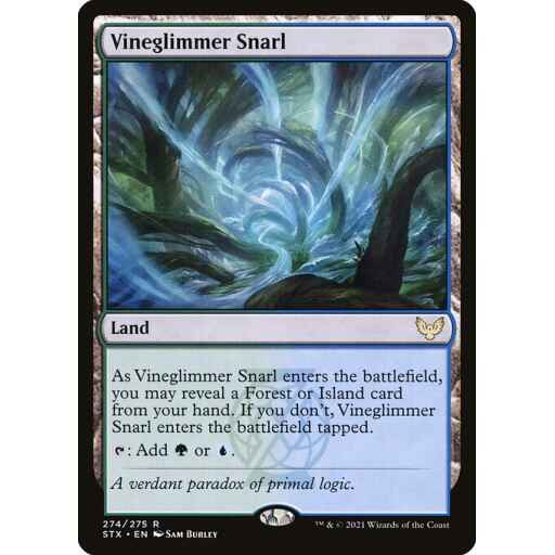 Strixhaven: School of Mages - 274 - Vineglimmer Snarl - Rare - C - Non-foil