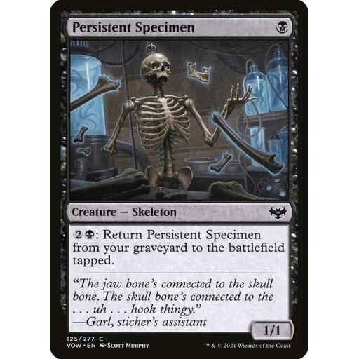 Innistrad: Crimson Vow - 125 - Persistent Specimen - Common - B - Non-foil