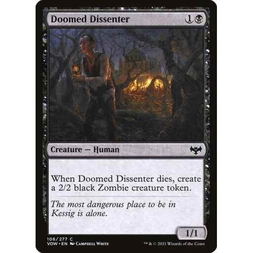 Innistrad: Crimson Vow - 106 - Doomed Dissenter - Common - B - Non-foil