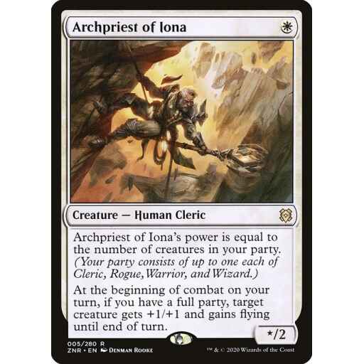 Zendikar Rising - 5 - Archpriest of Iona - Rare - W - Non-foil