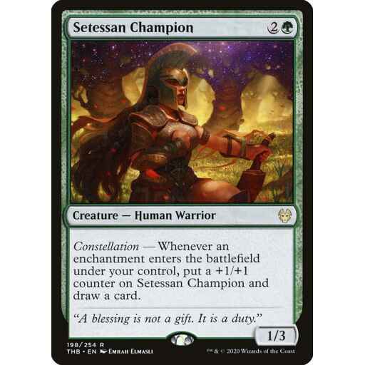 Theros Beyond Death - 198 - Setessan Champion - Rare - G - Foil