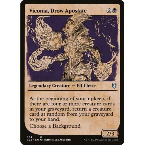 Commander Legends: Battle for Baldur's Gate - 394 - Viconia, Drow Apostate - Uncommon - B - Non-foil