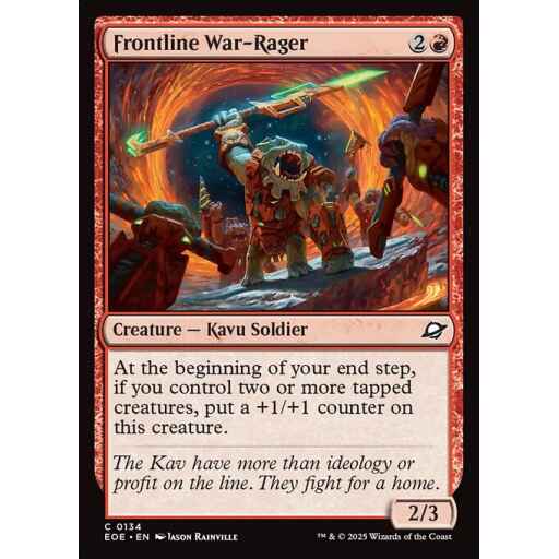 Edge of Eternities - 134 - Frontline War-Rager - Common - R - Non-foil