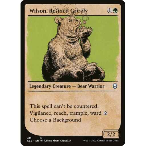Commander Legends: Battle for Baldur's Gate - 411 - Wilson, Refined Grizzly - Uncommon - G - Non-foil
