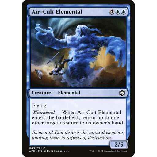 Adventures in the Forgotten Realms - 45 - Air-Cult Elemental - Common - U - Non-foil