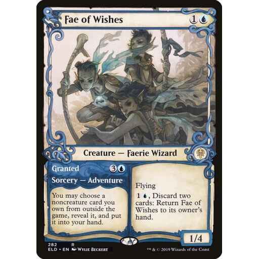 Throne of Eldraine - 282 - Fae of Wishes // Granted - Rare - U - Non-foil