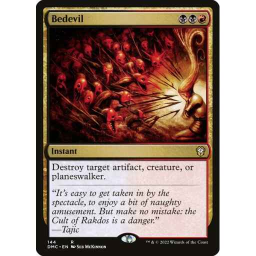 Dominaria United Commander - 144 - Bedevil - Rare - BR - Non-foil