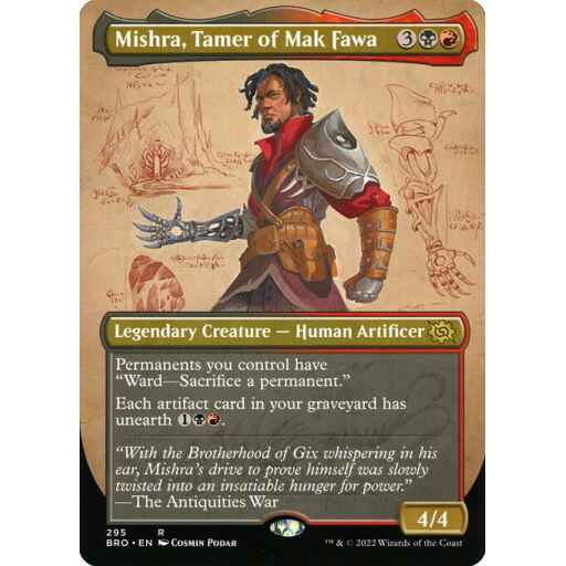 The Brothers' War - 295 - Mishra, Tamer of Mak Fawa - Rare - BR - Non-foil