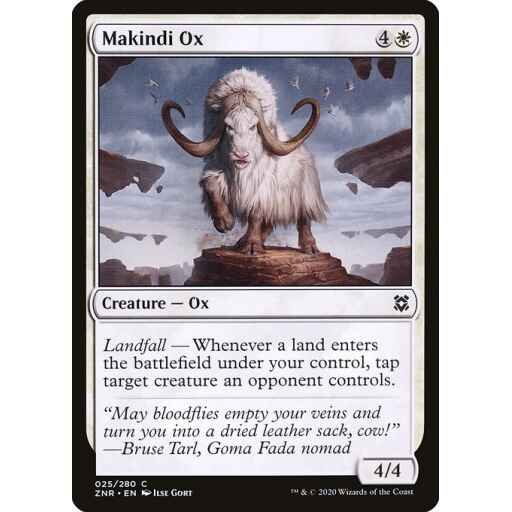 Zendikar Rising - 25 - Makindi Ox - Common - W - Non-foil