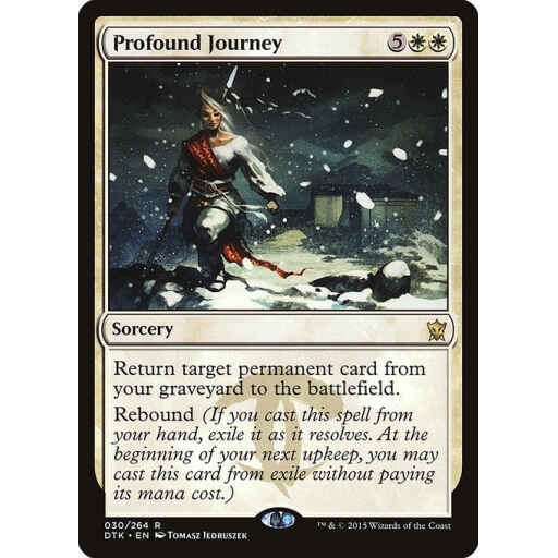 Dragons of Tarkir - 30 - Profound Journey - Rare - W - Non-foil