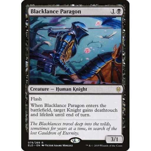 Throne of Eldraine - 79 - Blacklance Paragon - Rare - B - Non-foil