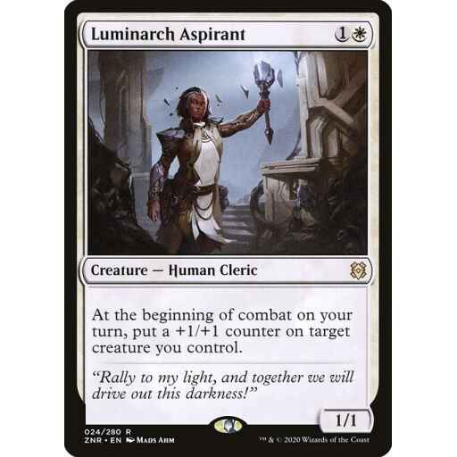 Zendikar Rising - 24 - Luminarch Aspirant - Rare - W - Non-foil