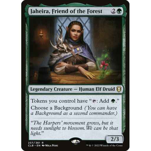 Commander Legends: Battle for Baldur's Gate - 237 - Jaheira, Friend of the Forest - Rare - G - Non-foil