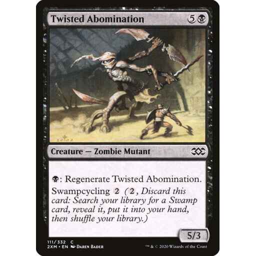 Double Masters - 111 - Twisted Abomination - Common - B - Non-foil