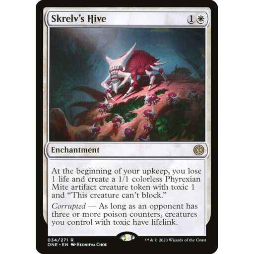 Phyrexia: All Will Be One - 34 - Skrelv's Hive - Rare - W - Non-foil