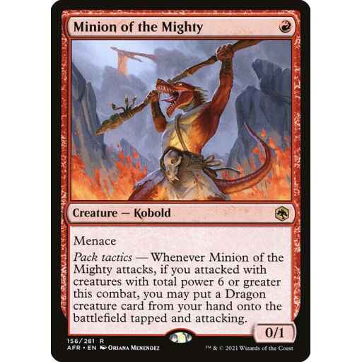 Adventures in the Forgotten Realms - 156 - Minion of the Mighty - Rare - R - Non-foil
