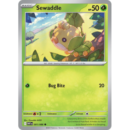 White Flare - 001/086 - Sewaddle - Reverse Holo