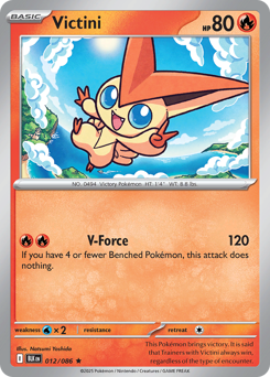 Black Bolt - 012/086 - Victini - Reverse Holo