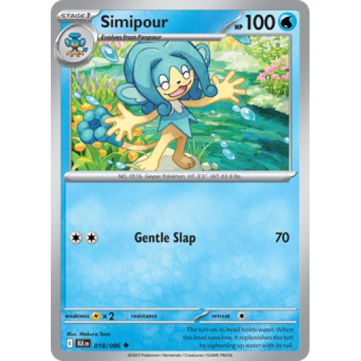Black Bolt - 018/086 - Simipour - Reverse Holo
