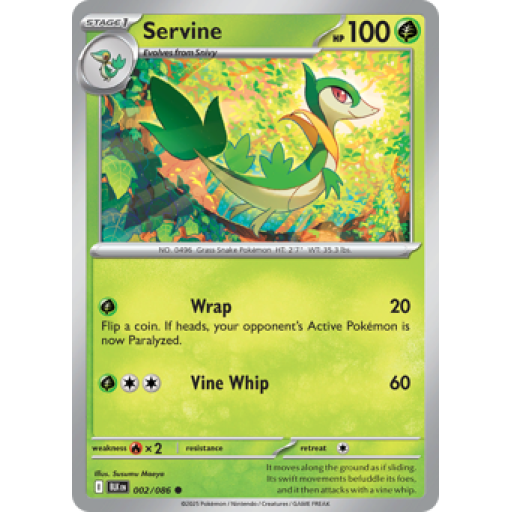 Black Bolt - 002/086 - Servine - Reverse Holo