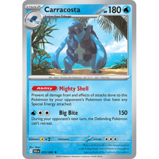 Black Bolt - 023/086 - Carracosta - Reverse Holo