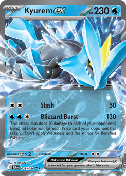 Black Bolt - 028/086 - Kyurem ex - Holo