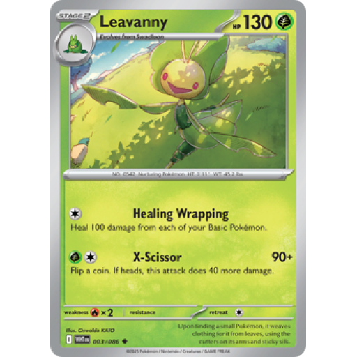White Flare - 003/086 - Leavanny - Reverse Holo
