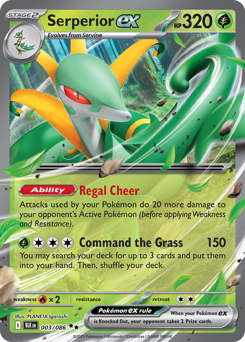 Black Bolt - 003/086 - Serperior ex - Holo
