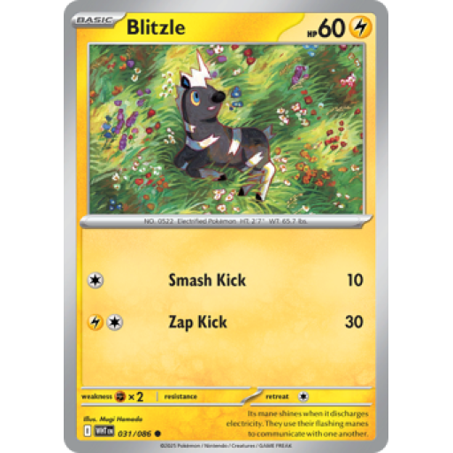 White Flare - 031/086 - Blitzle - Reverse Holo