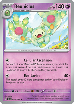 Black Bolt - 039/086 - Reuniclus - Reverse Holo