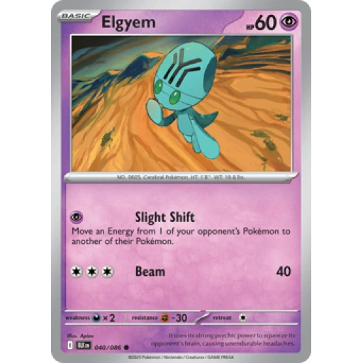 Black Bolt - 040/086 - Elgyem - Reverse Holo