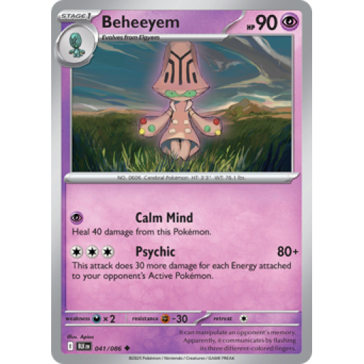Black Bolt - 041/086 - Beheeyem - Reverse Holo