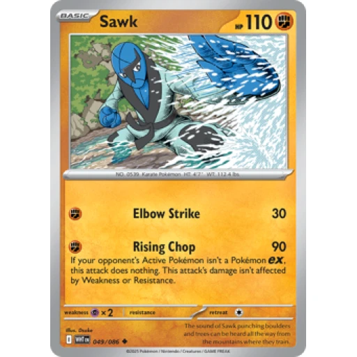 White Flare - 049/086 - Sawk - Reverse Holo