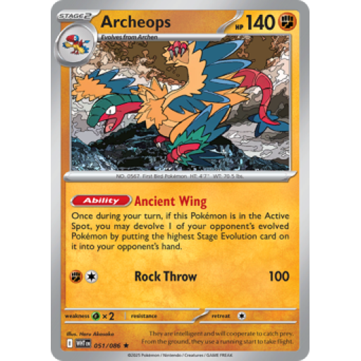 White Flare - 051/086 - Archeops - Reverse Holo