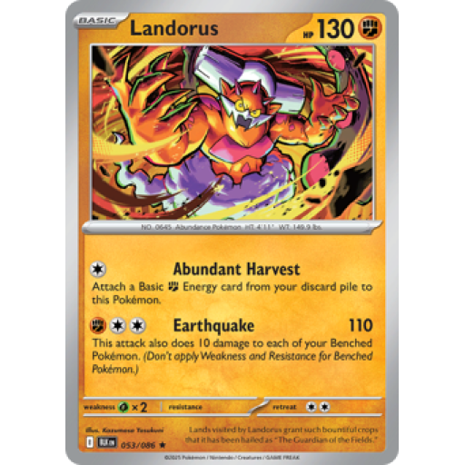 Black Bolt - 053/086 - Landorus - Reverse Holo