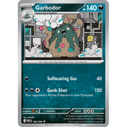 White Flare - 060/086 - Garbodor - Reverse Holo