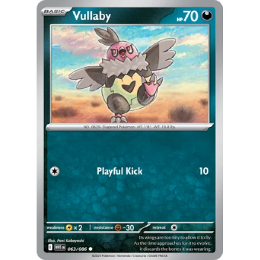 White Flare - 063/086 - Vullaby - Reverse Holo