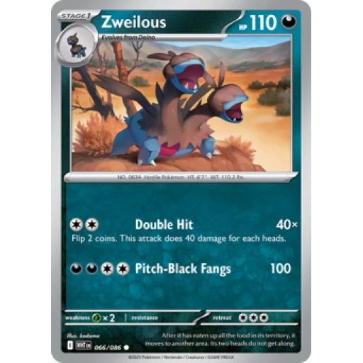 White Flare - 066/086 - Zweilous - Reverse Holo