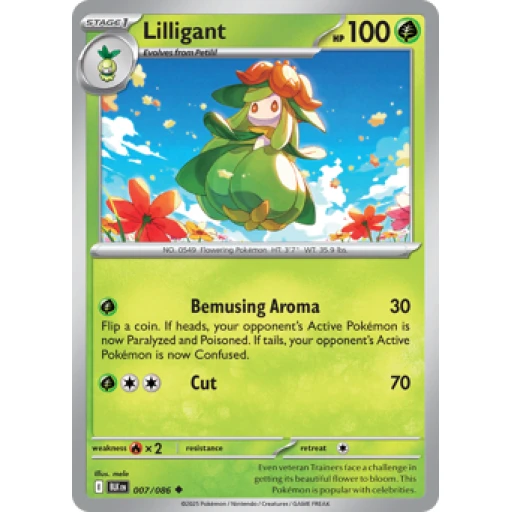 Black Bolt - 007/086 - Lilligant - Reverse Holo
