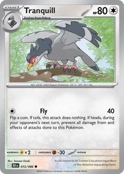 Black Bolt - 072/086 - Tranquill - Reverse Holo