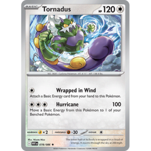 White Flare - 078/086 - Tornadus - Reverse Holo