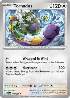 White Flare - 078/086 - Tornadus - Reverse Holo