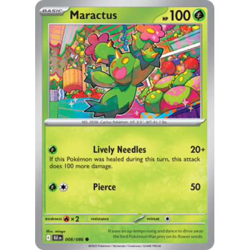 Black Bolt - 008/086 - Maractus - Reverse Holo