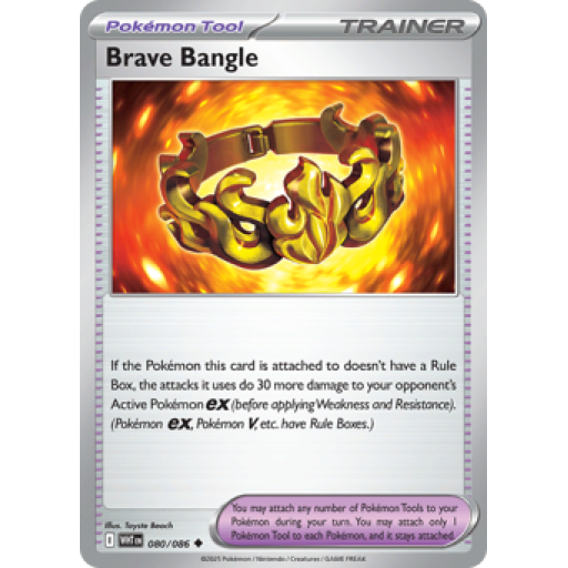 White Flare - 080/086 - Brave Bangle - Reverse Holo