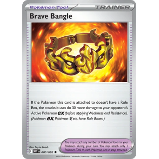 White Flare - 080/086 - Brave Bangle - Reverse Holo