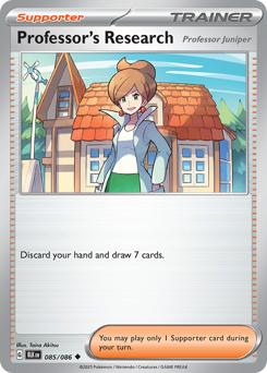 Black Bolt - 085/086 - Professor's Research - Reverse Holo