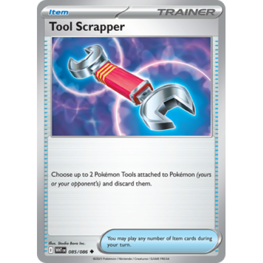 White Flare - 085/086 - Tool Scrapper - Reverse Holo