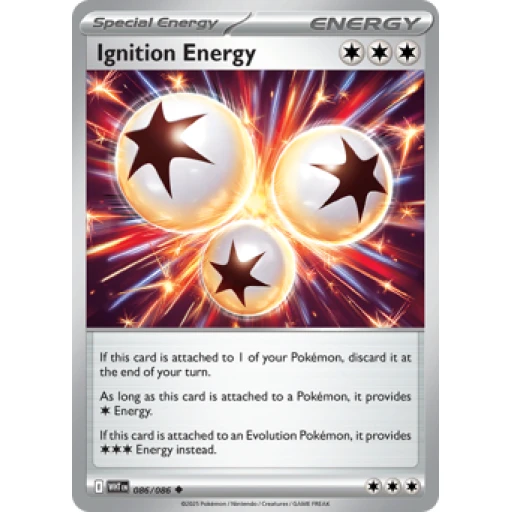 White Flare - 086/086 - Ignition Energy - Reverse Holo