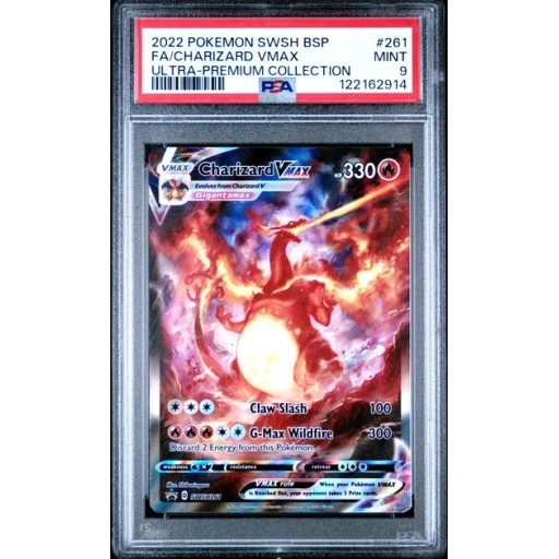 PSA 9 Mint - 2022 Pokemon Black Star Promo UPC Charizard VMAX #261